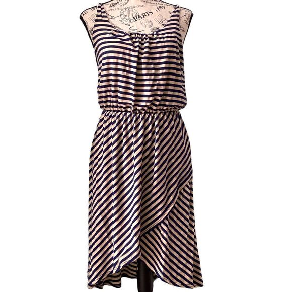 Gilli Made in USA Sleeveless Striped Layered Dress in Size Small - Picture 1 of 13